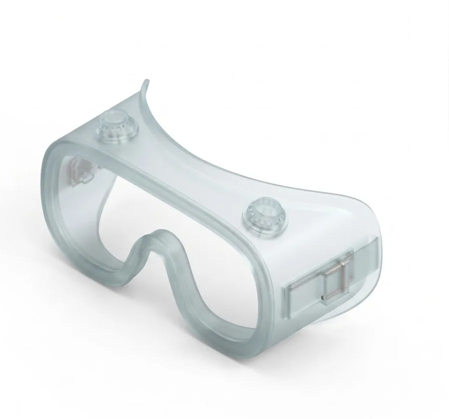 Goggle installation diagram (clear lens)